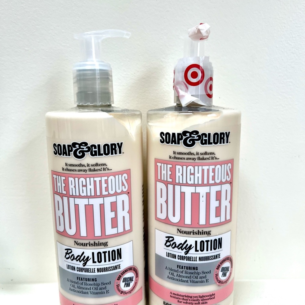 Soap & Glory The Righteous Butter Body Lotion - Original Pink (2 Bottles)